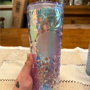 Starbucks Holographic Purple Tumbler